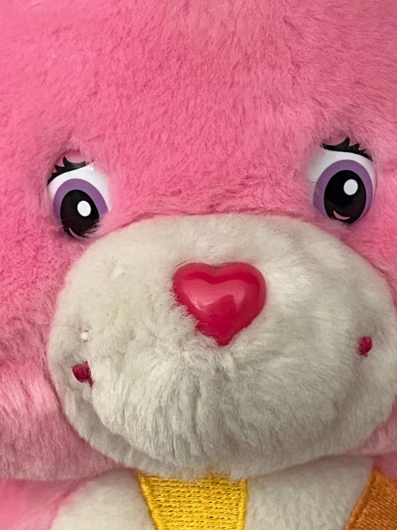 Care Bears Talking Hopeful Heart Pink Bear Working 2005 Collectors