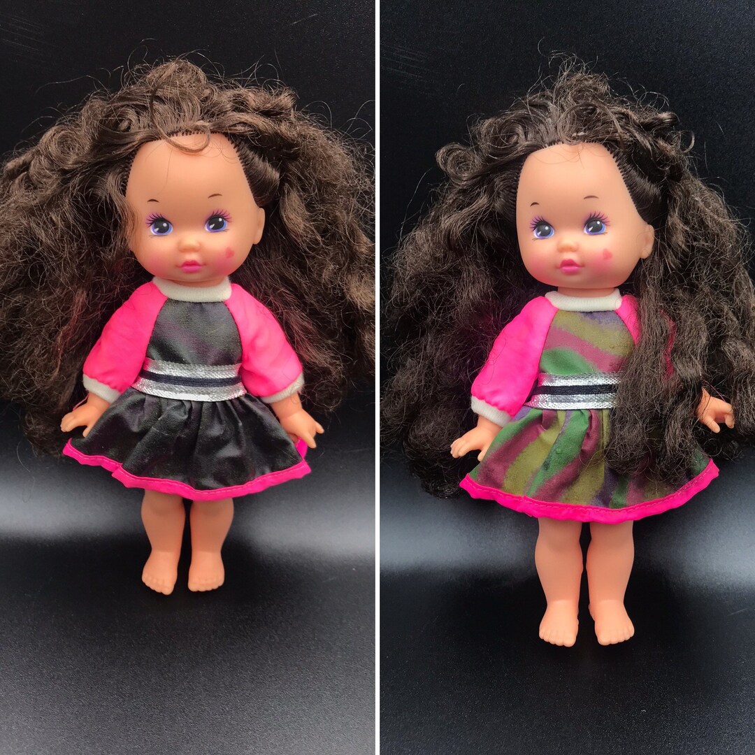 Vintage Wee Lil Miss Rock Star Roller Skater Doll Magical Color