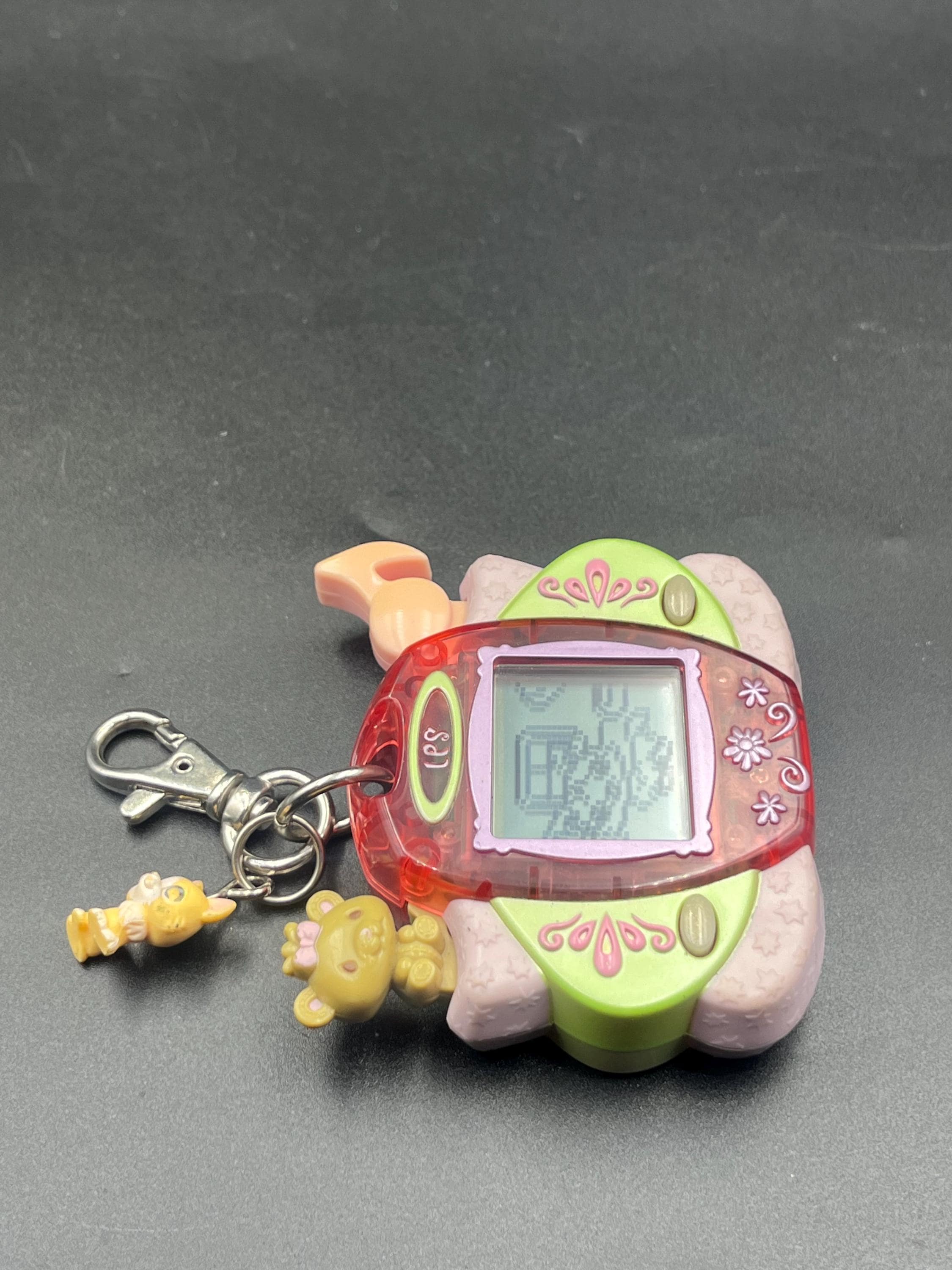 Year 2007 Littlest Pet Shop Digital Pets Care For Me Series Virtual Game - SIAMESE CAT with Charms , Clip Plus 30 Games and Activities