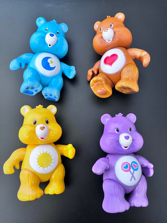Vintage Care Bears Braveheart, Share Bear, Bedtime, Funshine Lot
