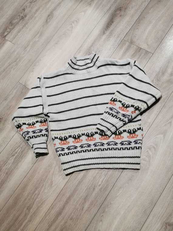 Funky Vintage Sweater | Vintage Pullover | Vintag… - image 1