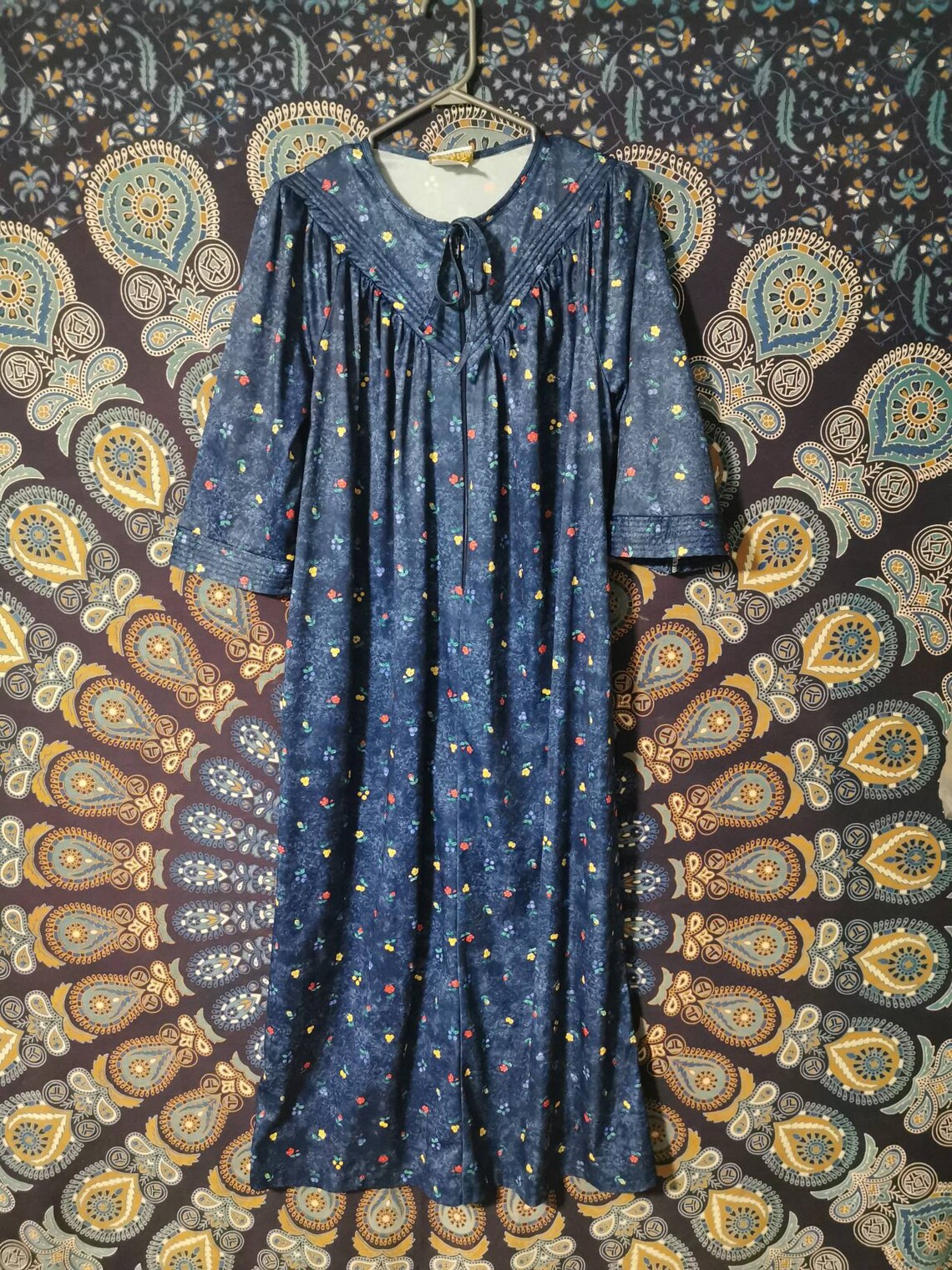Vintage Sleepwear 70s Nightgown Ladies Vintage Nightgown Floral Vintage