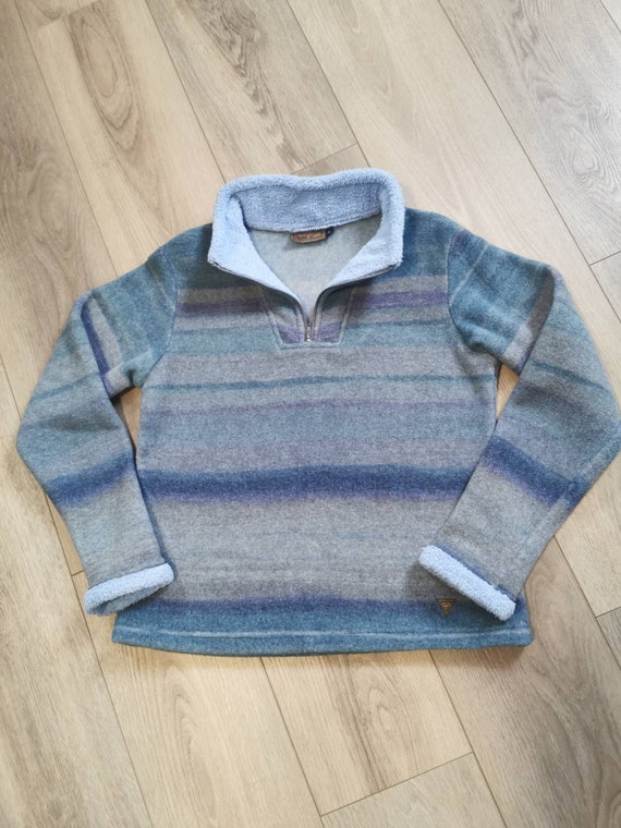 Wooly Bully Fleece Sweater | Blue Fleece Pullover… - image 4