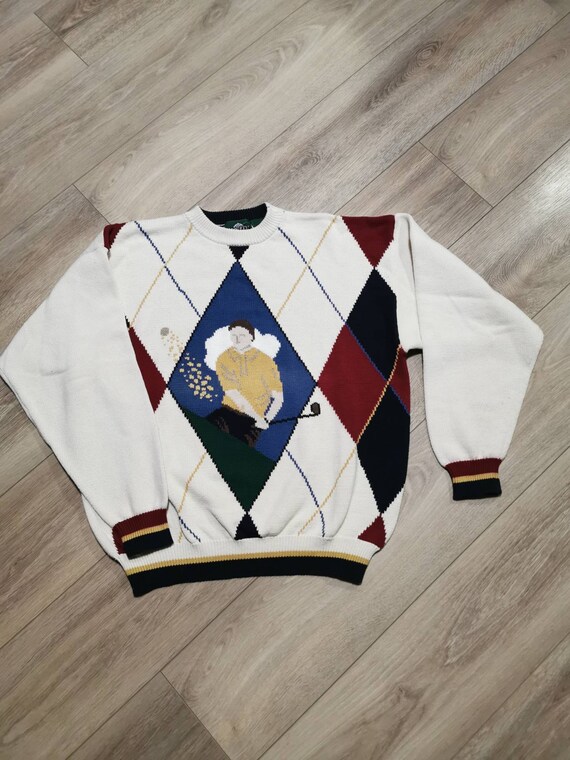 vintage golf pullover