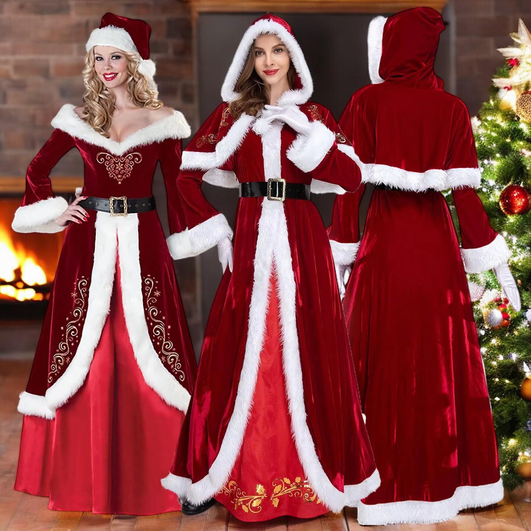 Mrs claus outfit plus size hot sale