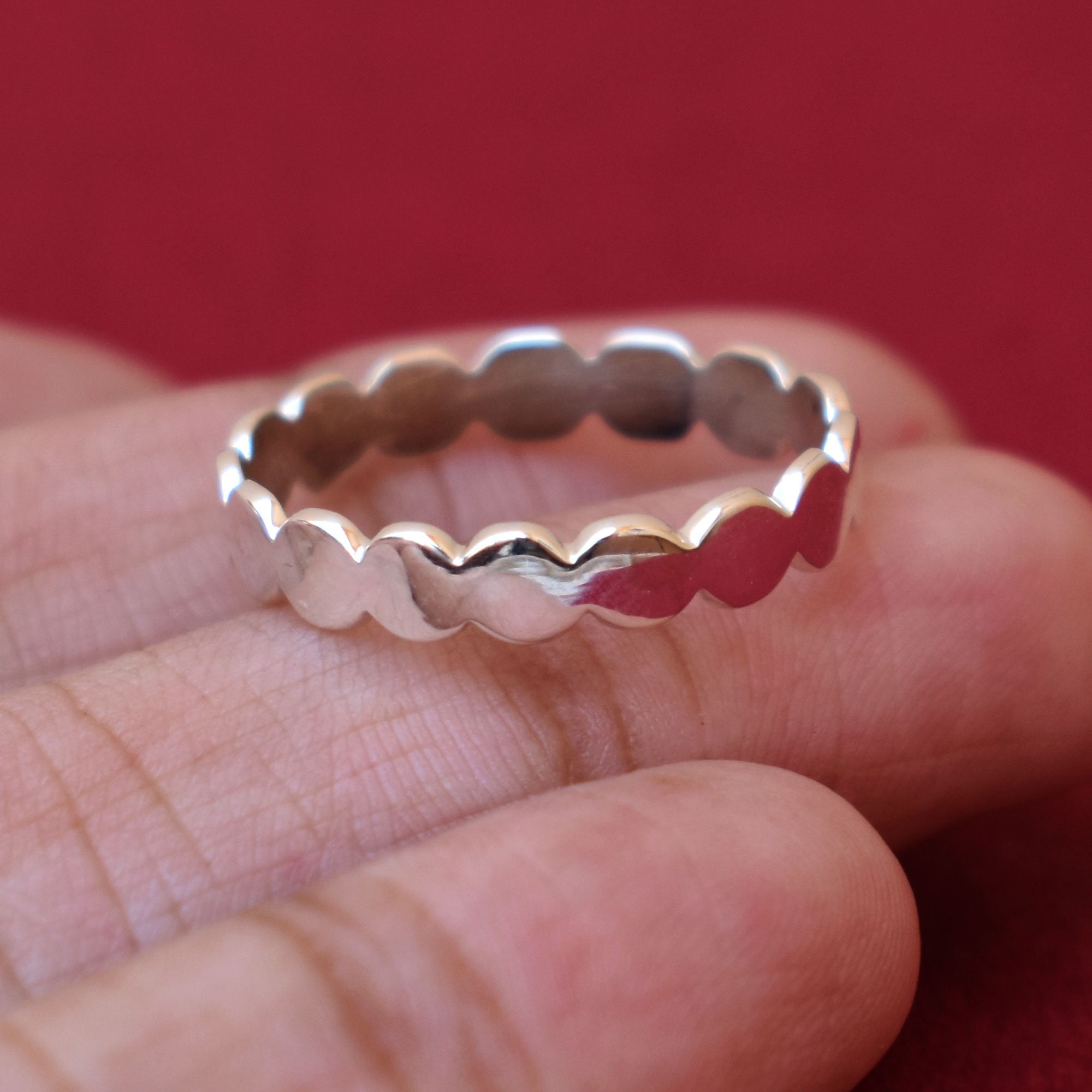 Couple Band Ring Silver Band Ring 925 Sterling Silver Ring Etsy UK