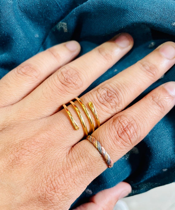 Spiral thumb ring deals