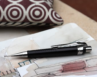 Mini lápiz portaminas 0,5 mm negro