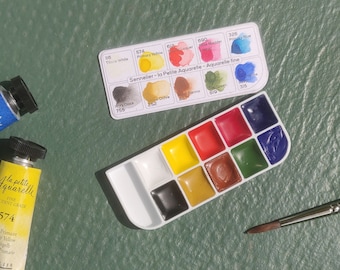 Spare palette - 10 watercolors filled wells