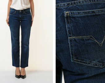 90s Vintage Vtg Versace Couture Mid Waisted Denim Straight Jeans Pants Trousers Size S Gift/ Vintage Versace Jeans 19042