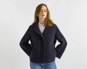 Woman Max Mara 80% Wool Jacket Women Vintage winter coat Crop wool coat outerwear maxi winter coat vintage clothing size M