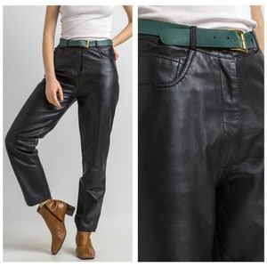 Leather Pants Size 16 Etsy Australia