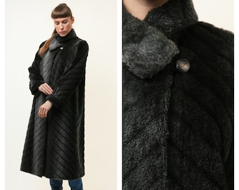 70s Vintage Rare Woman Marcona Alpaca Mohair Fur Midi Coat size M Medium Coat 4573/ Vintage Woman Winter Maxi Coat/ Vintage Woman Winter Fur