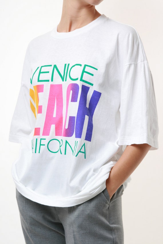 Cotton VENICE CALIFORNIA 90s Vintage Graphic Prin… - image 6