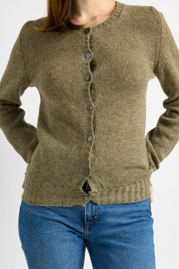 Vintage 80s Knit Cardigan. Womens Jumper Cashmere… - image 8