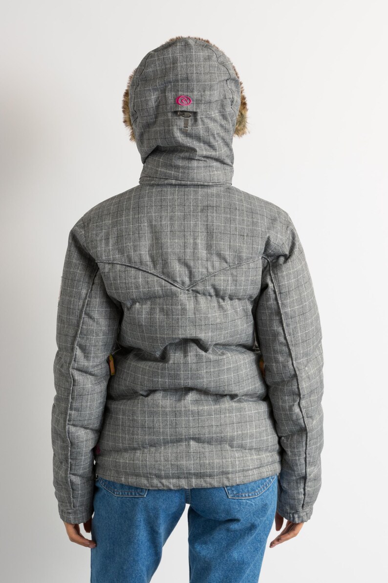 Chaqueta acolchada de plumón vintage Rip Curl Mountainwear para snowboard, talla 36 pequeña imagen 5