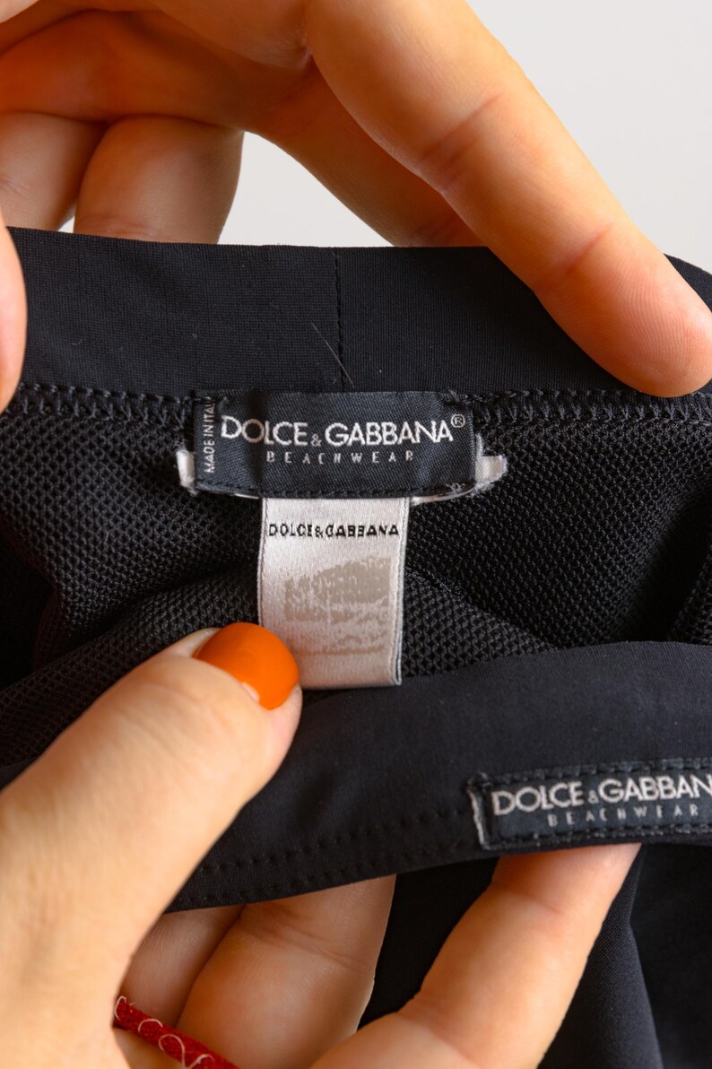 D&G Beachwear Track Shorts Women's Medium, Men's Small, 2730 Vintage