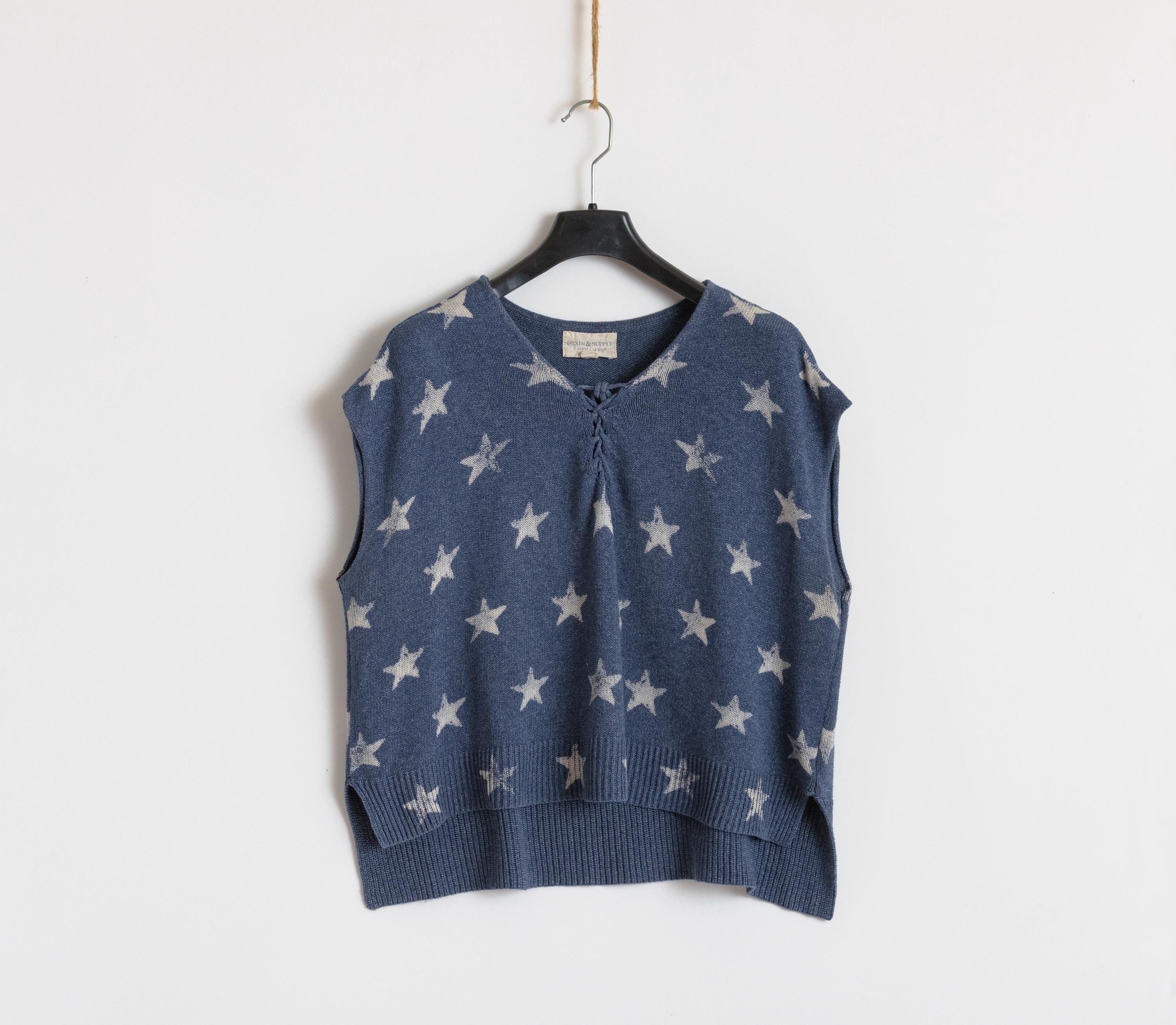 ラルフローレン　ベスト　デニム　ヴィンテージ 90年代ヴィンテージ愛用ラルフローレンデニムアンドサプライコットン