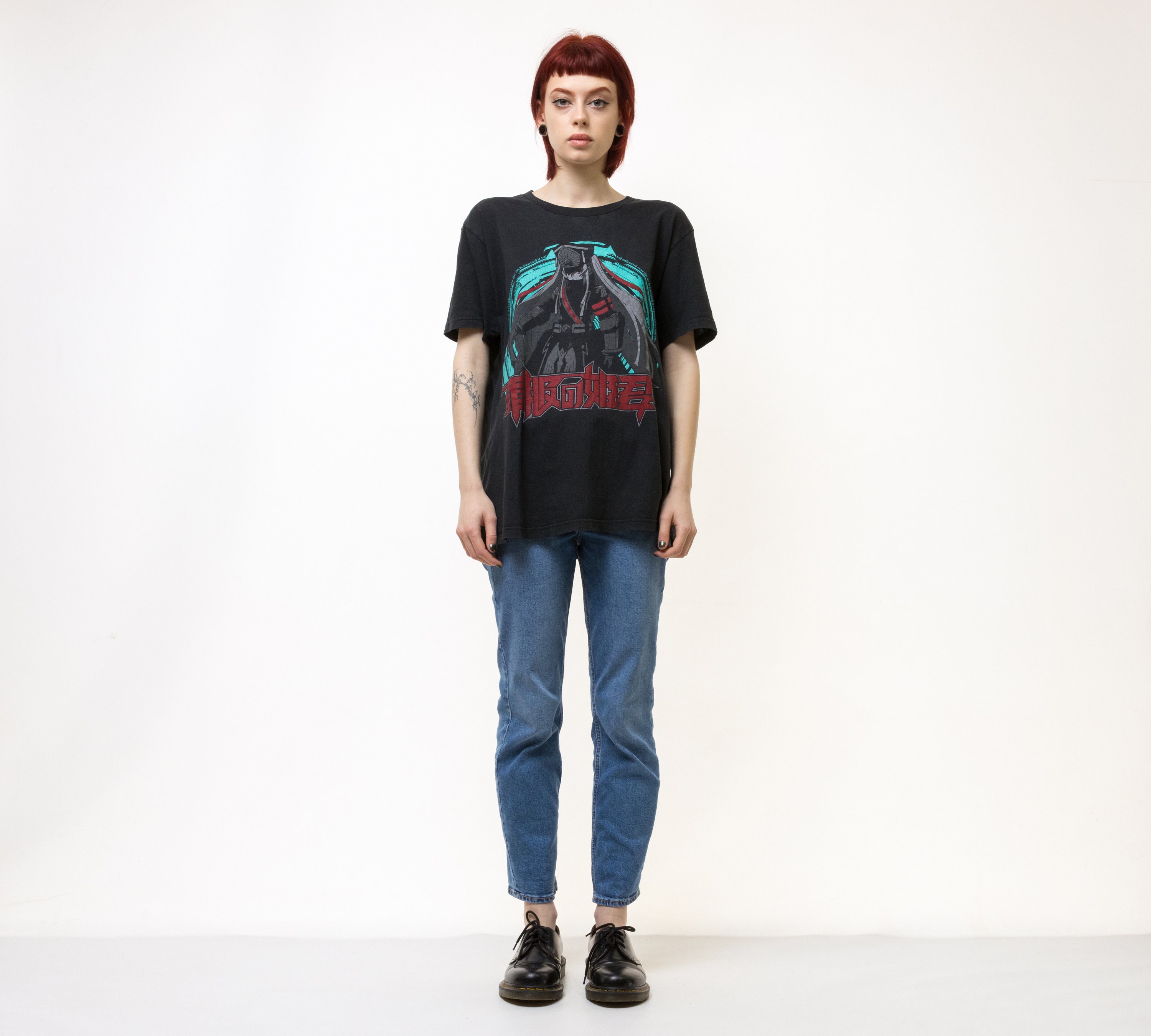 90s Vintage Japanese Music Band Black T Shirt Men's XS 90s Vintage Japanese Music Band Black T Shirt Men's XS