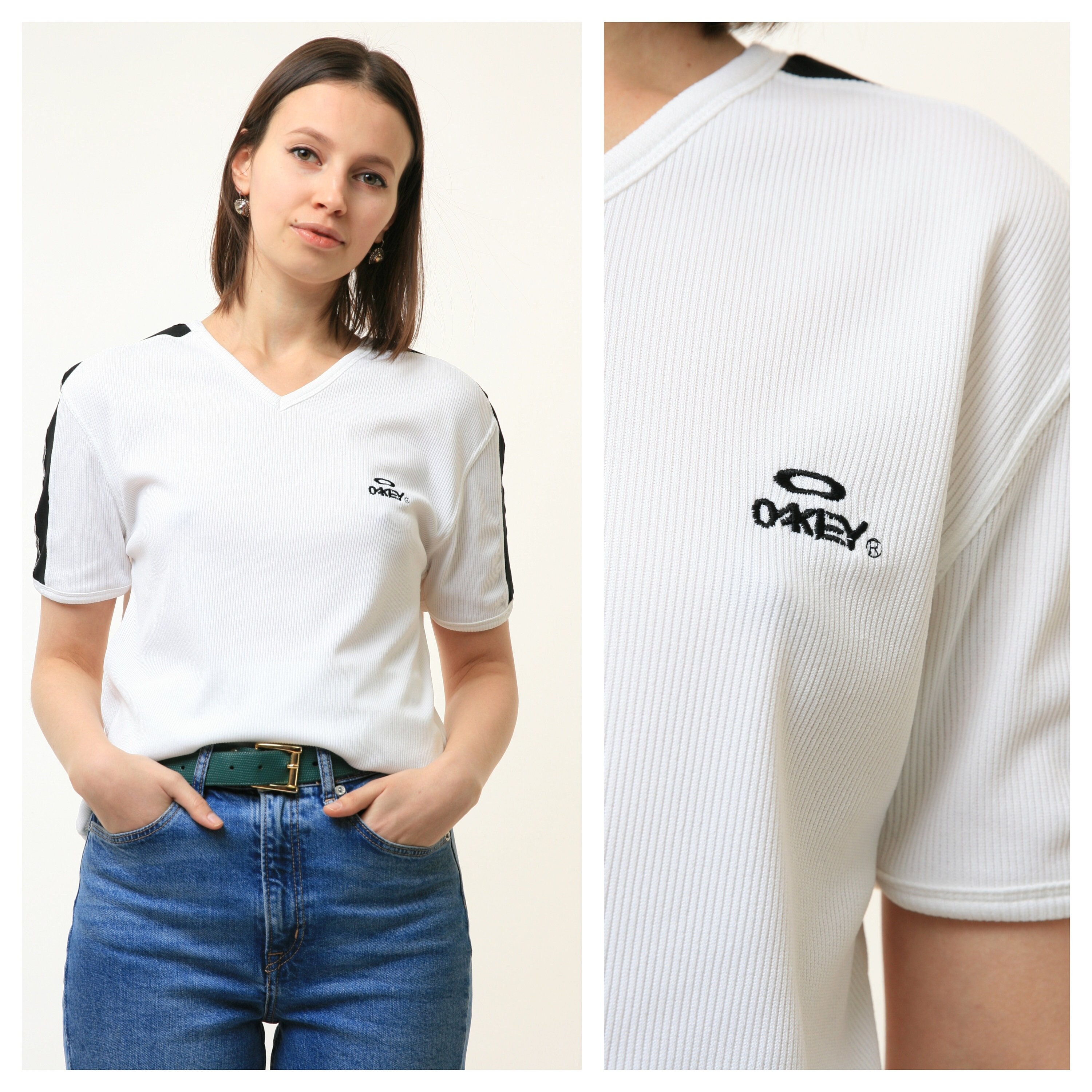 トップス Vintage Archive 90s OAKLEY T-shirt Vintage Oakley Archive 90's Rare Streetwear Tee Shirt Size L