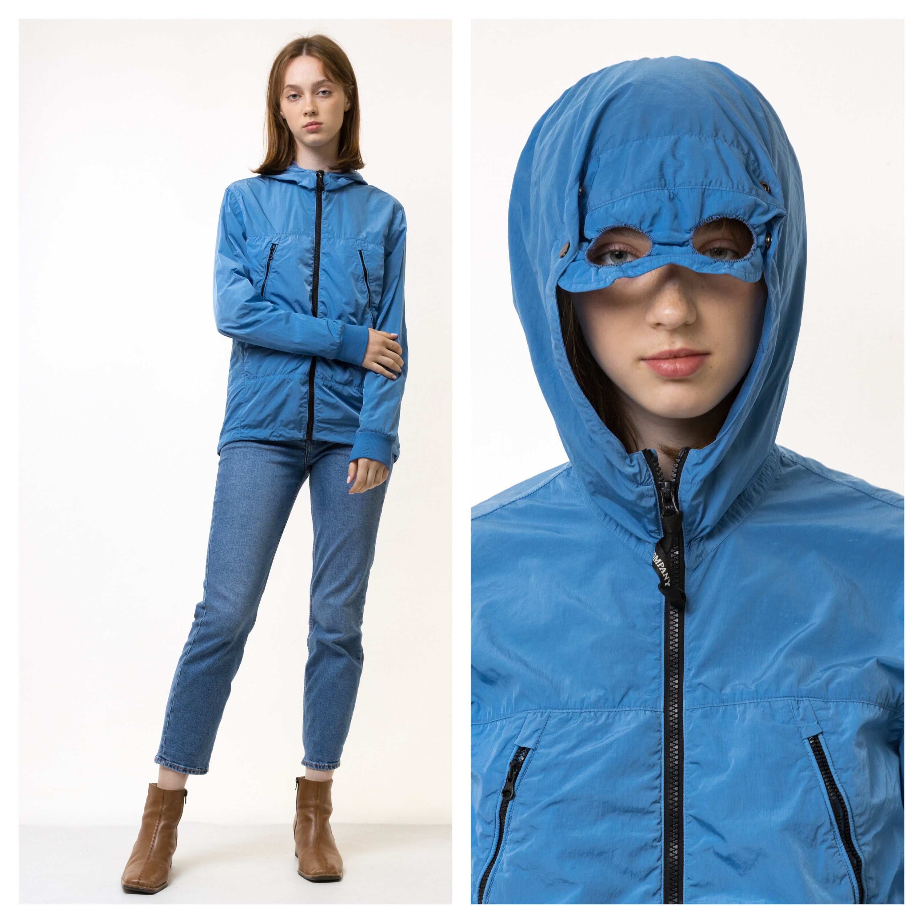 90s Vintage C.P. Company Blue Goodge Jacket Size Small 90s Vintage C.P. Company Blue Goodge Jacket Size Small