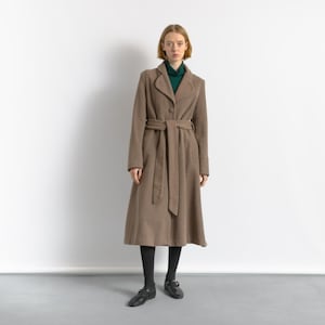 Vintage Prada Wool Belted Coat - Etsy