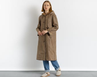 80s Vintage Suede Sheepskin Leather Shearling Fastens Coat size Medium/Vintage Leather Shearling Coat/Vintage Woman Winter Leather Jacket