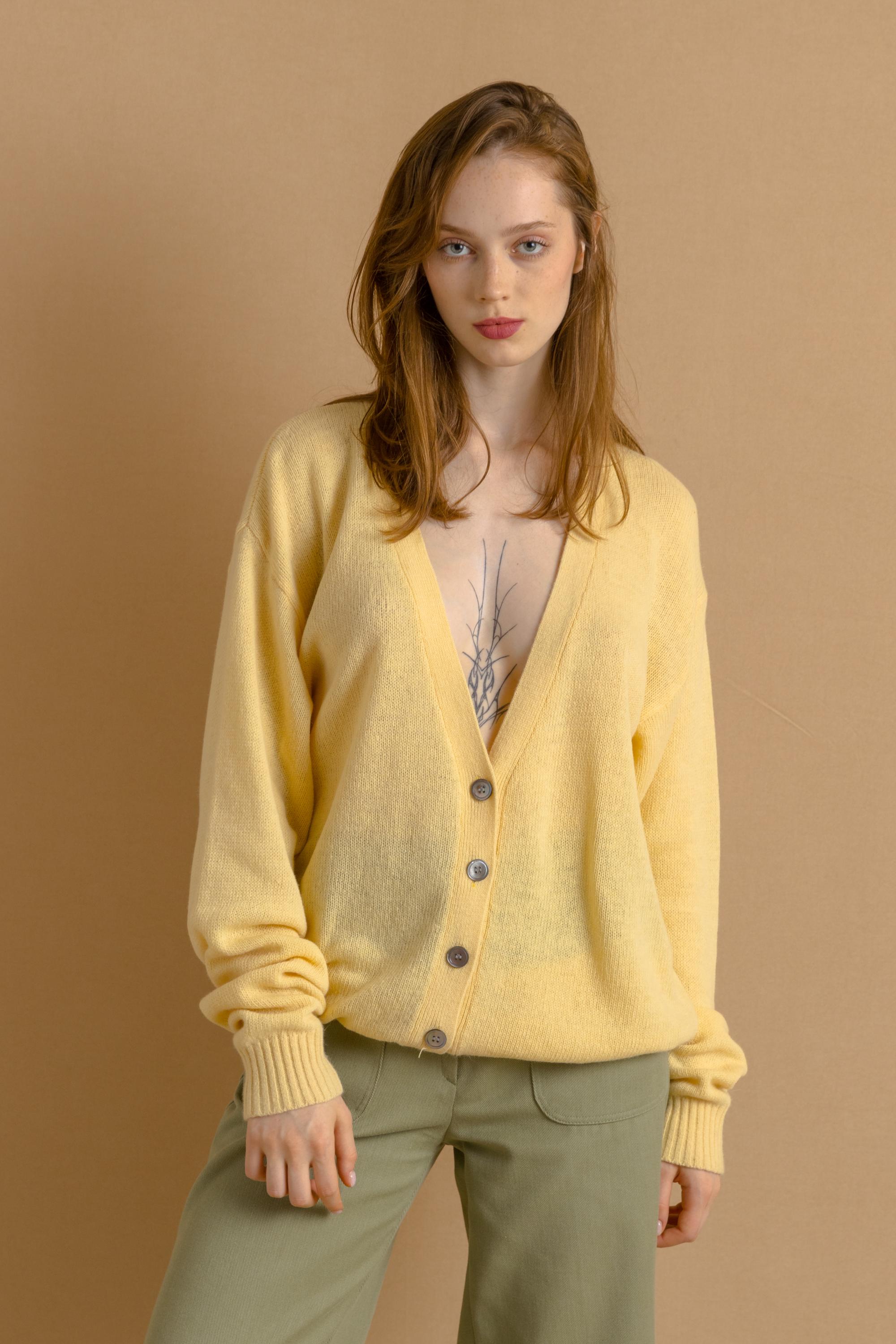 トップス Vintage cardigan Vintage 70s Jantzen Grunge Shaker Knit Cardigan Sweater