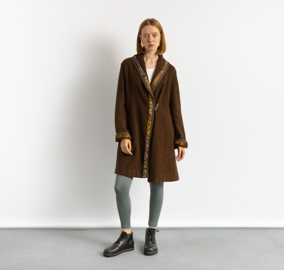 80er Damen 100% Wollmantel Damen Vintage 80er Wintermantel Langer