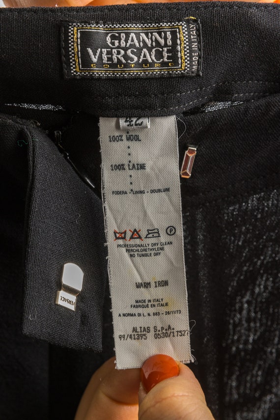 90s Gianni Versace Wool Pants / Vintage Versace Deadstock 90s Gianni Versace Wool Pants / Vintage Versace Deadstock
