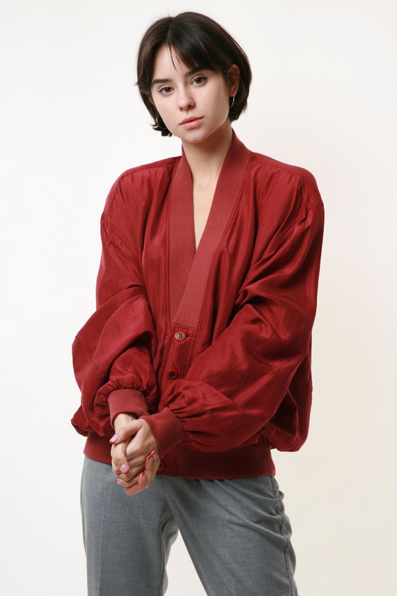100% SILK Rare Vintage Vtg 80s AIR CONTROL Vintag… - image 4