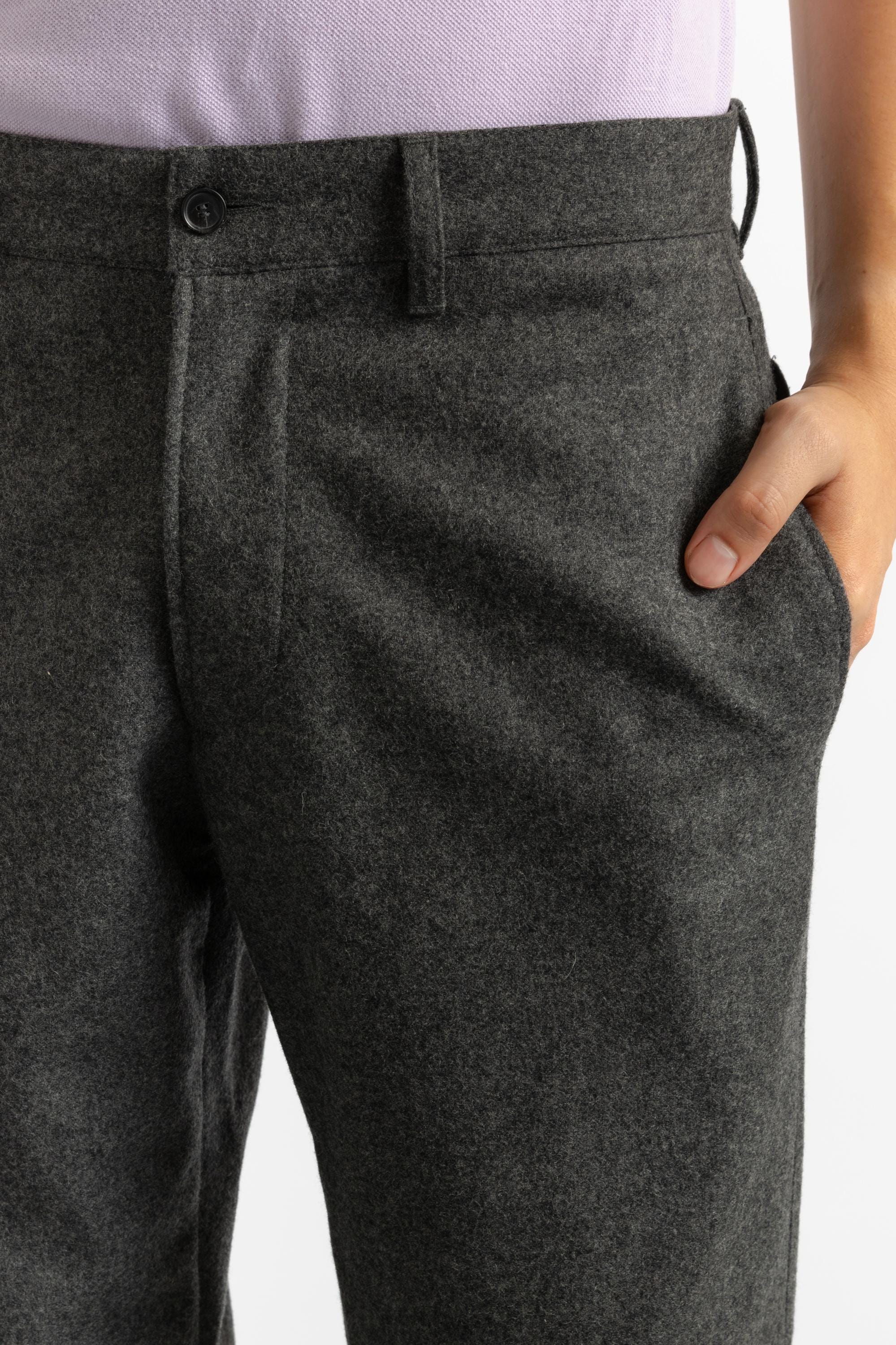 1980's Vintage Men's European Wool Gray Slacks Trousers - Heritage