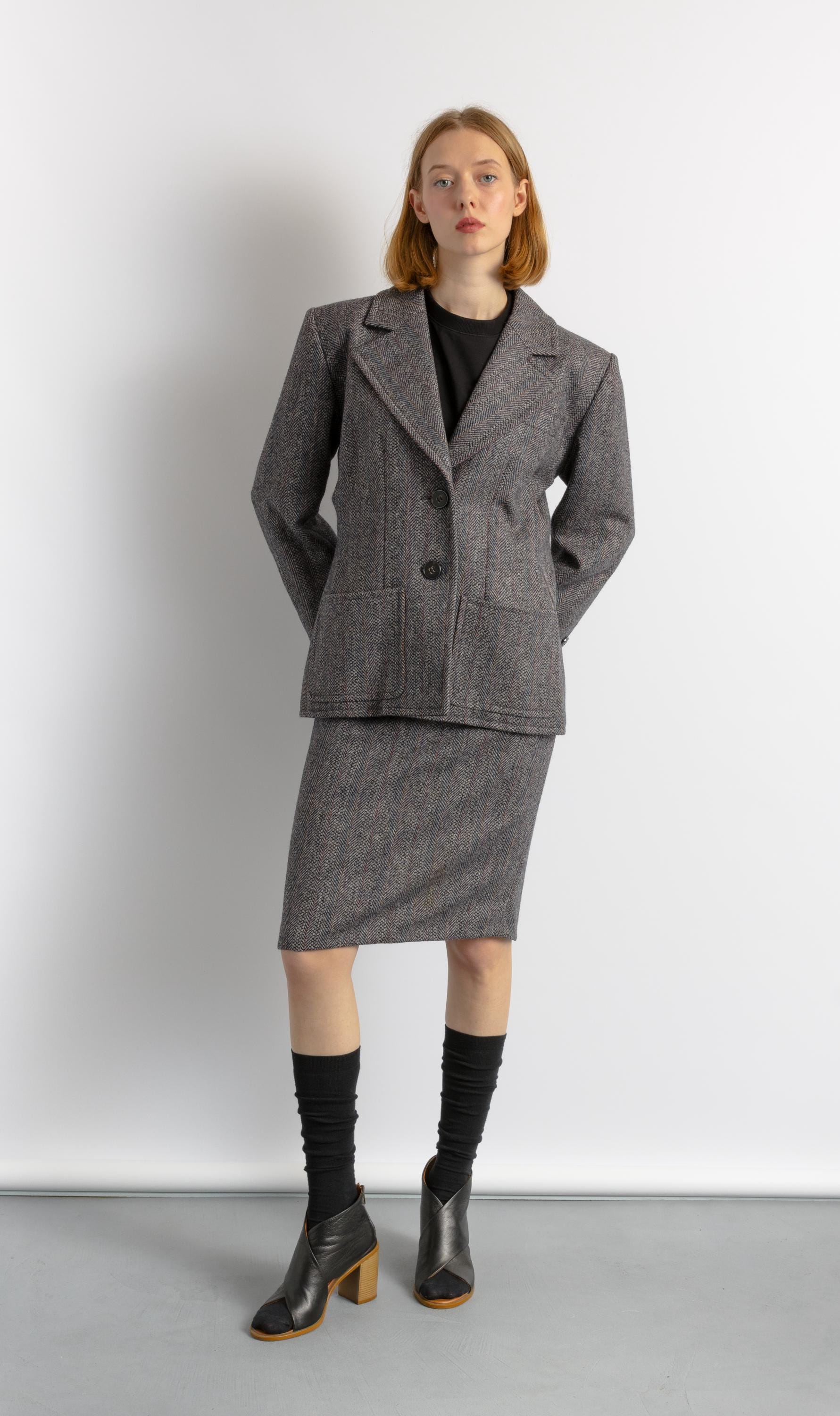 Yves Saint Laurent s12 スーツ 3ピース ウール グレー SAINT LAURENT Double-breasted wool blazer | NET-A-PORTER