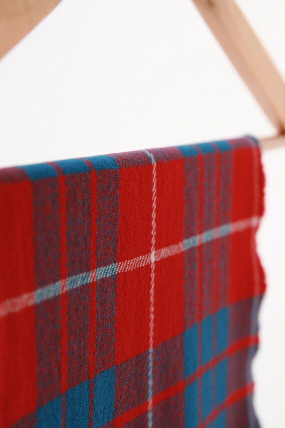 80s Vintage Vtg Rare Checked Scotland Lambswool S… - image 4