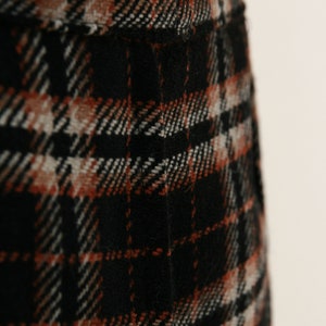 80s vintage Check Wool Suit Vest and Skirt 2002 image 9