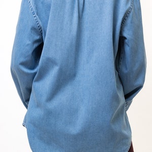 Vintage Acne Studios Cotton Logo Long Sleeve Buttons Up Woman Shirt/ Vintage Acne Unisex Cargo Minimalist Medium Woman Shirt image 4