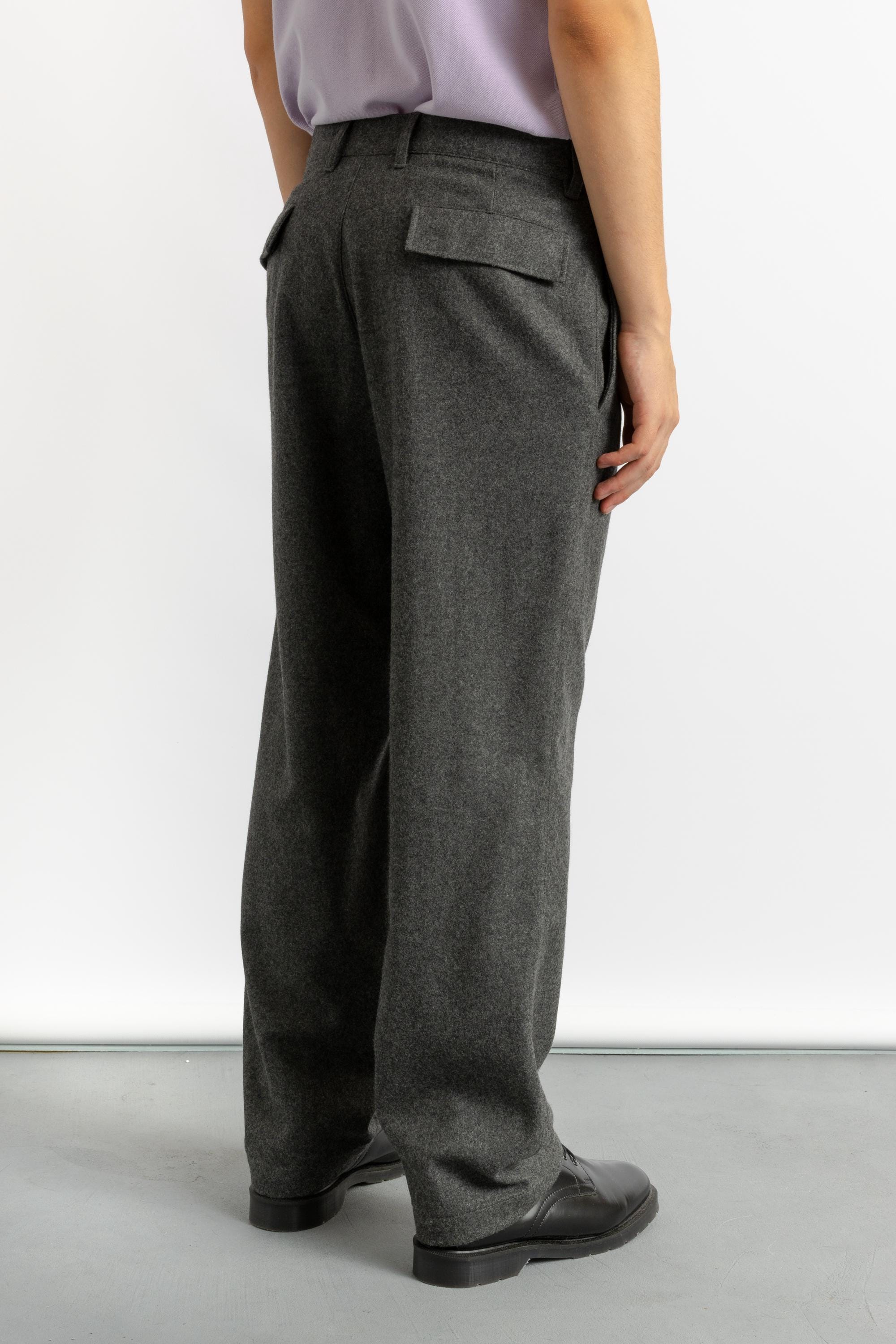 1980's Vintage Men's European Wool Gray Slacks Trousers - Heritage