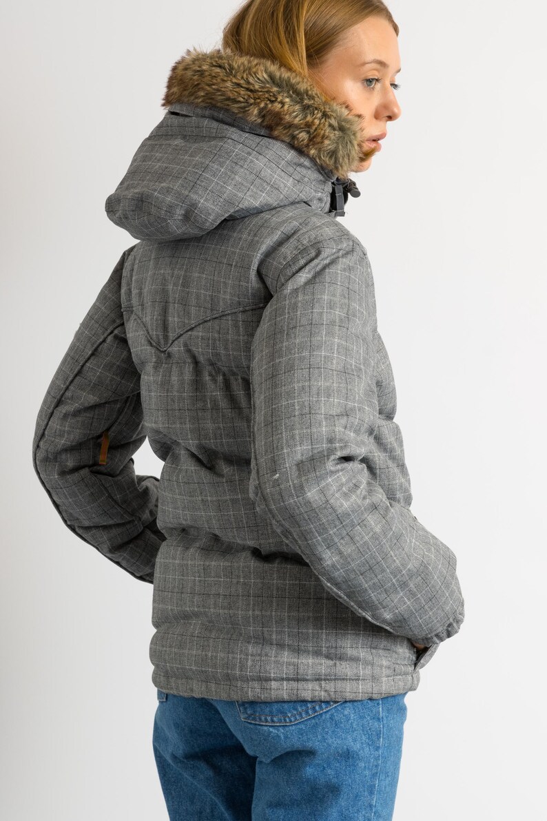 Chaqueta acolchada de plumón vintage Rip Curl Mountainwear para snowboard, talla 36 pequeña imagen 6