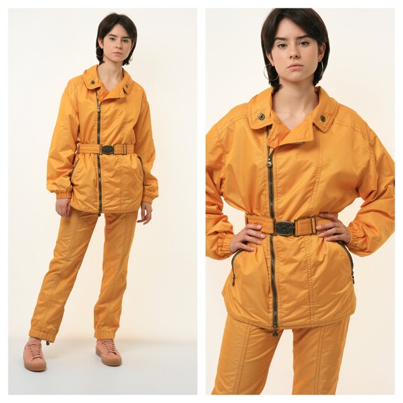 80s Vintage Vtg Rare Winter Jacket and Pants Ski Skiing Belt Etsy