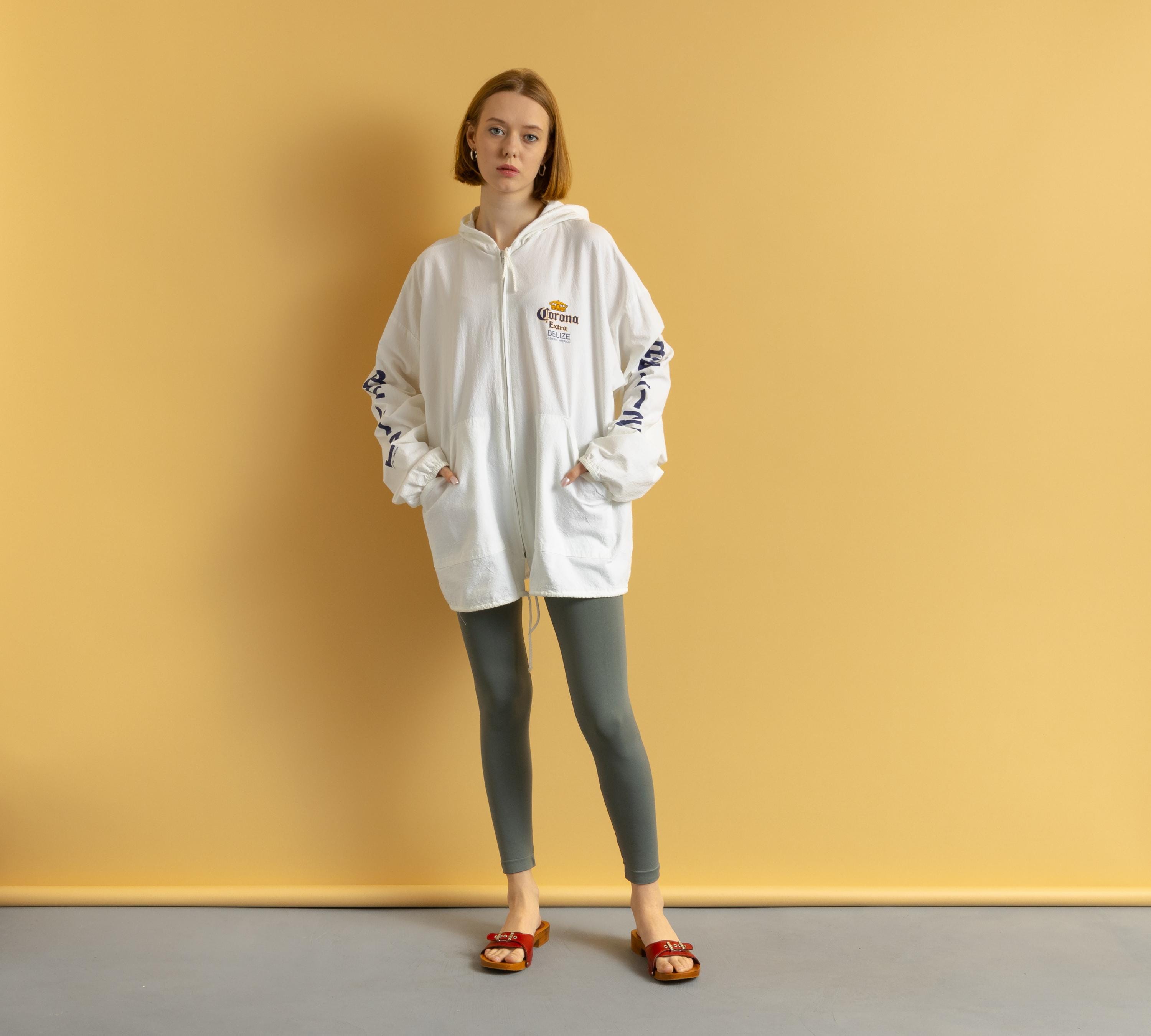 Cotton 90s Vintage CORONA Full Zipped Jacket Outwear Unisex