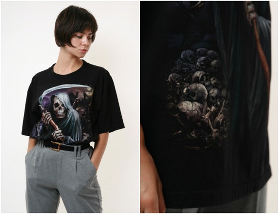 Cotton ROCK EAGLE FIGURE 90s Vintage Graphic Print T-shirt Cotton ROCK EAGLE FIGURE 90s Vintage Graphic Print T-shirt