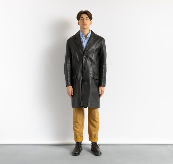 Mens 80s Long Coat Archive 80s Katharine Hamnett London Long Coat