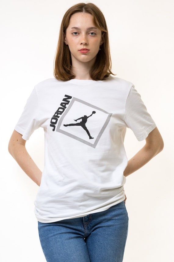 Vintage NIKE AIR JORDAN Big Logo Authentic T-Shir… - image 6