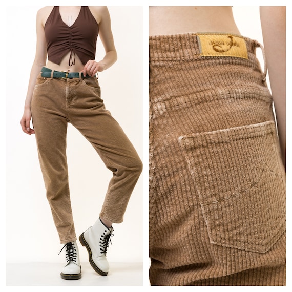 feincordhose damen beige