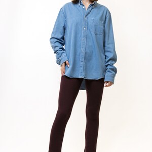 Vintage Acne Studios Cotton Logo Long Sleeve Buttons Up Woman Shirt/ Vintage Acne Unisex Cargo Minimalist Medium Woman Shirt image 2