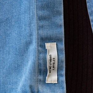 Vintage Acne Studios Cotton Logo Long Sleeve Buttons Up Woman Shirt/ Vintage Acne Unisex Cargo Minimalist Medium Woman Shirt image 7