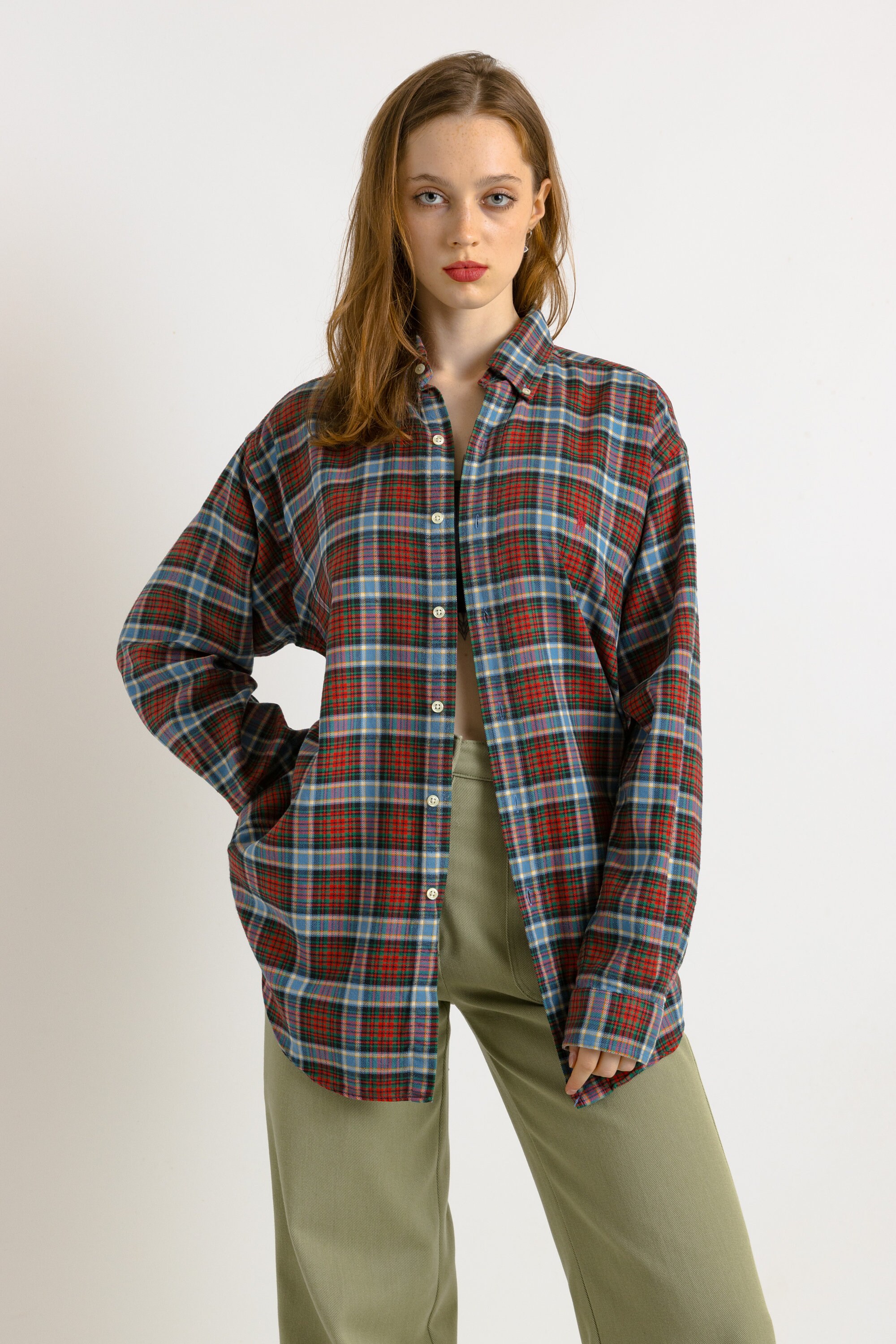 【BAON】[unisex] Romiru Vintage Check Over Shirt s-l1200.jpg