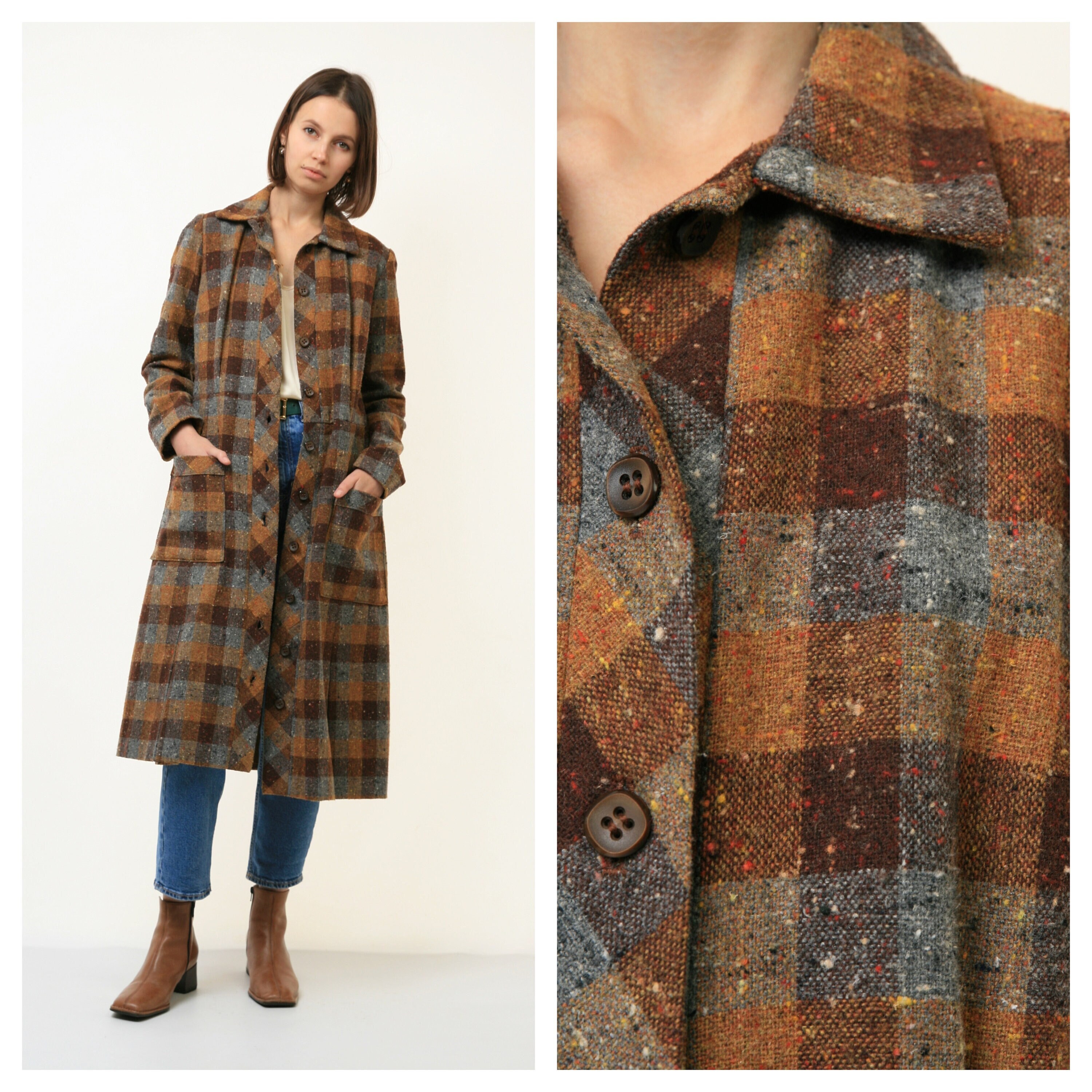 70s Long Coat - Etsy