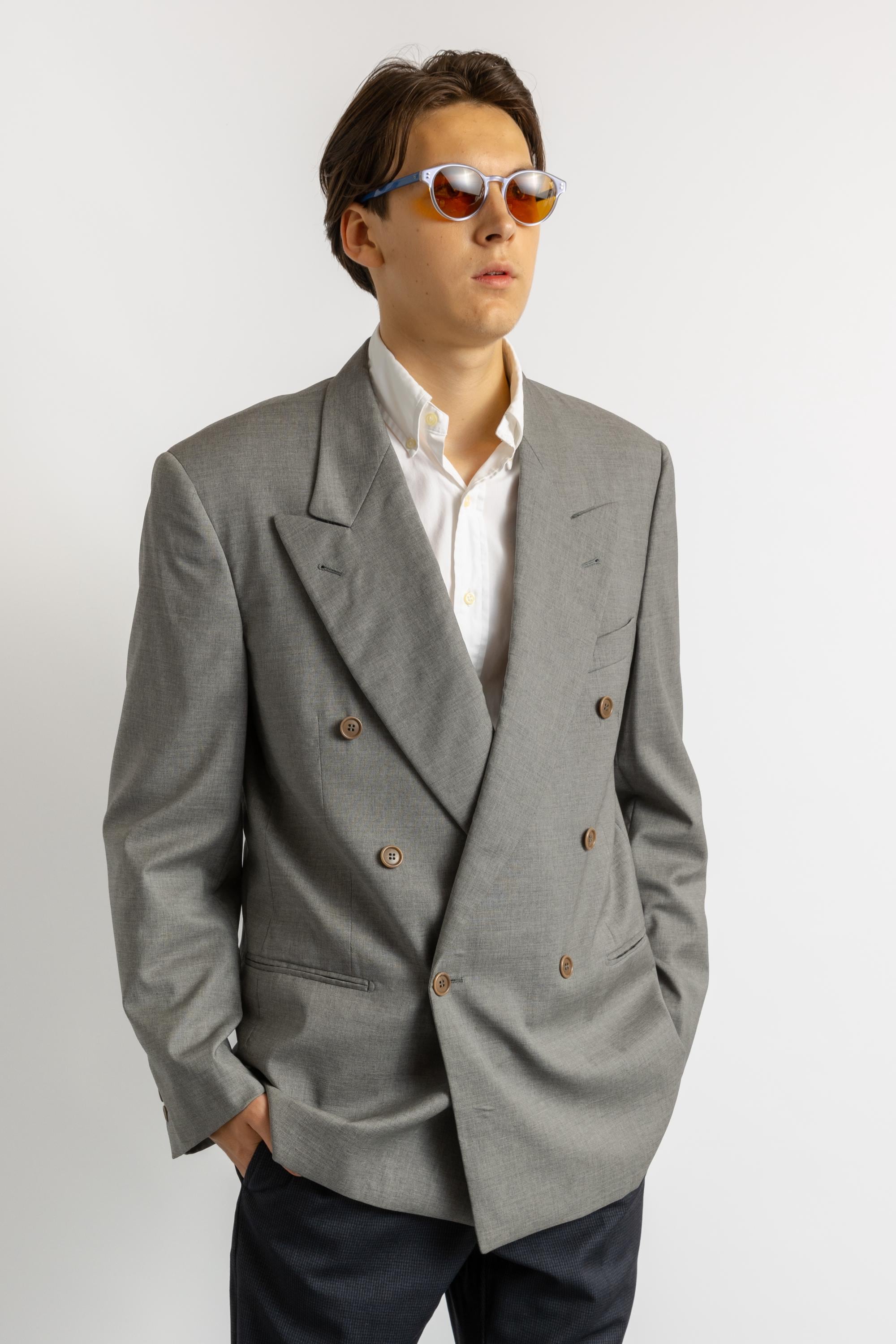 90s Vintage Man Preowned Valentino Couture Classic Wool Double