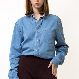 Vintage Acne Studios Cotton Logo Long Sleeve Buttons Up Woman Shirt/ Vintage Acne Unisex Cargo Minimalist Medium Woman Shirt image 8